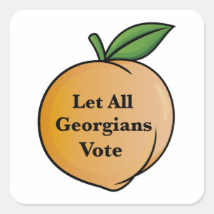 Pegatina Cuadrada Que todos los georgianos voten