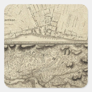 Pegatina Cuadrada Quebec (Canadá) 6