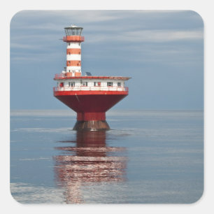 Pegatina Cuadrada  
Quebec, Canadá. Tadoussac.