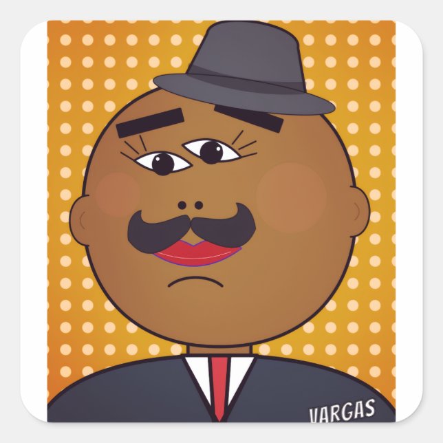 Pegatina Cuadrada QUICKDRAW Sticker (Anverso)