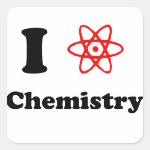 Pegatina Cuadrada Química