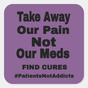 Pegatina Cuadrada Quita Nuestro Dolor...