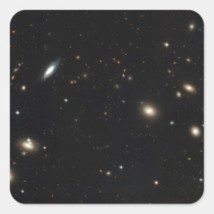 Pegatina Cuadrada Racimo de la coma de galaxias