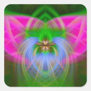 Pegatina Cuadrada Radio Realm