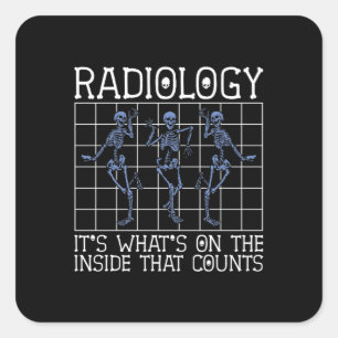 Pegatina Cuadrada Radiología Es Lo Que Hay En El Radiólogo Interior