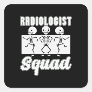 Pegatina Cuadrada Radiólogo Radiología Radiológica Radiología Radior