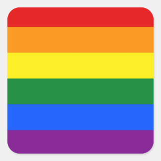 Pegatina Cuadrada Rainbow Flag Stickers