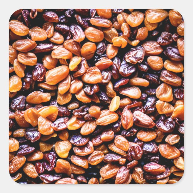 Pegatina Cuadrada Raisins (Anverso)