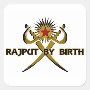 Pegatina Cuadrada Rajput Por Birth Sun-Star