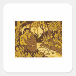 Pegatina Cuadrada Rakup Beliang