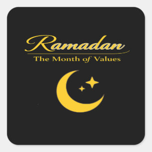 Pegatina Cuadrada Ramadán de Valores