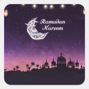 Pegatina Cuadrada Ramadan Kareem