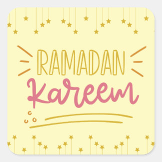 PEGATINA CUADRADA RAMADAN KAREEM