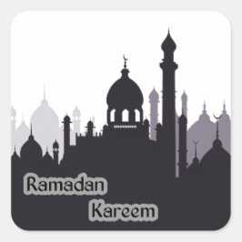 Pegatina Cuadrada ramadan kareem