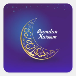 Pegatina Cuadrada Ramadan Kareem