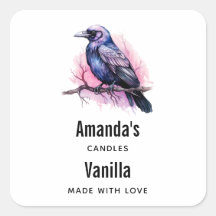 Raven negro en un negocio de vándalos