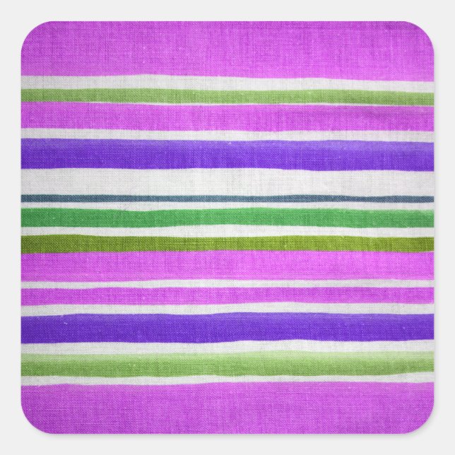 Pegatina Cuadrada Rayas meteorológicas (Anverso)