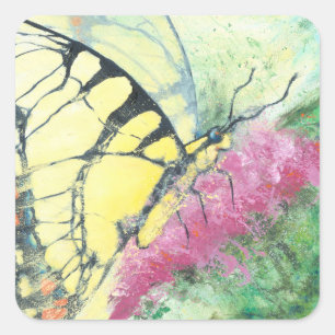 Pegatina Cuadrada Rayos