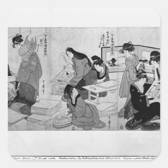 Pegatina Cuadrada Realización de copias (Anverso)