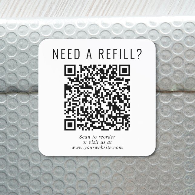 Pegatina Cuadrada Recarga de Código QR (Subido por el creador)