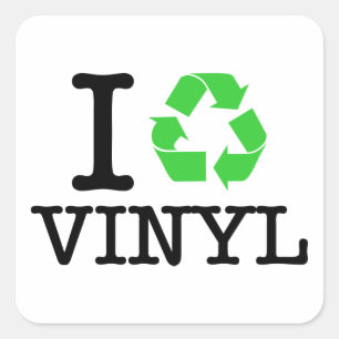 Pegatina Cuadrada Reciclar vinilo