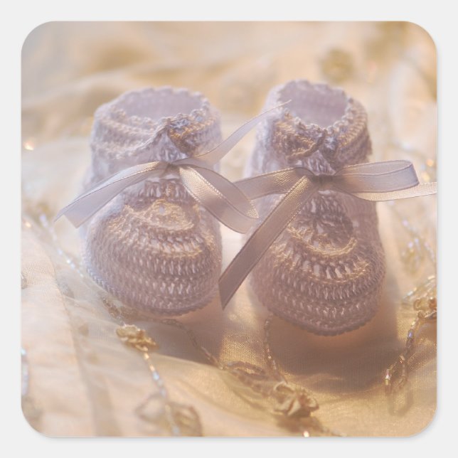 Pegatina Cuadrada Recién nacido (Anverso)