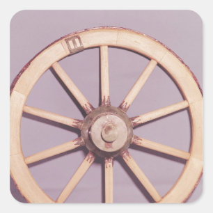 Pegatina Cuadrada Reconstrucción de una rueda