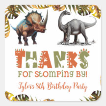 Recuerdos de fiesta de cumpleaños de dinosaurio