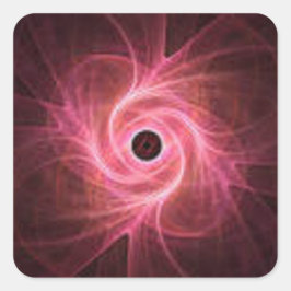 Pegatina Cuadrada Red Swirl