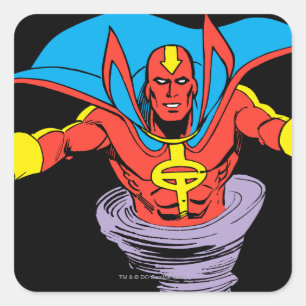 Pegatina Cuadrada Red Tornado Twister