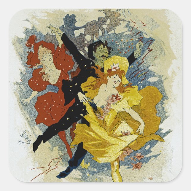 Pegatina Cuadrada Redoute des Etudiants (Anverso)