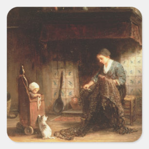 Pegatina Cuadrada Reducir los Nets (aceite en el panel)