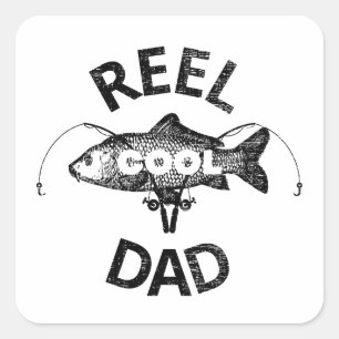 Pegatina Cuadrada Reel Guay Dad