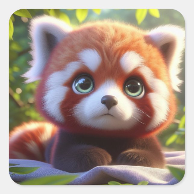 Pegatina Cuadrada "Reese" (Anverso)