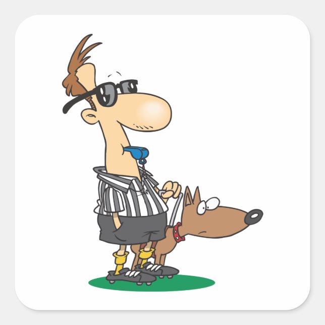 Pegatina Cuadrada Referente ciego (Anverso)