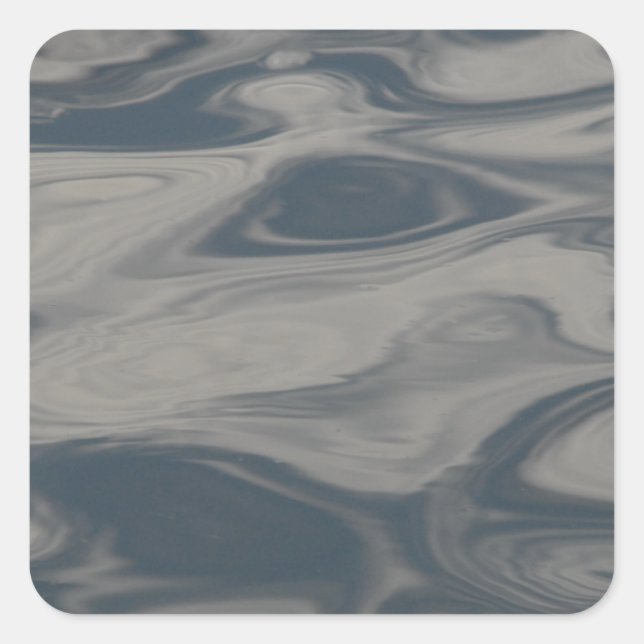 Pegatina Cuadrada Reflexiones sobre el agua (Anverso)