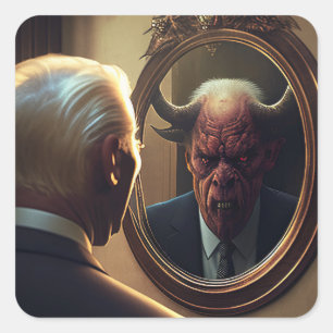 Pegatina Cuadrada Reflexiones sobre el mal