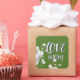 PEGATINA CUADRADA REGALO DE AMOR ESPECIAL SIMPLE PARA MAMÁ