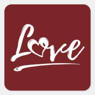 PEGATINA CUADRADA REGALO DE AMOR PAREJA RELACIÓN MATRIMONIO