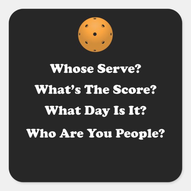 Pegatina Cuadrada Regalo de bolas de bolas (Anverso)