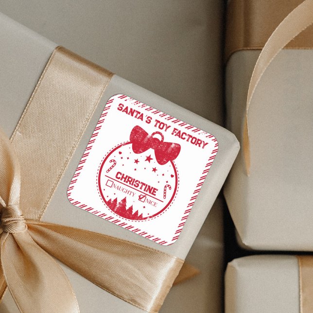 Pegatina Cuadrada Regalo de navidades de la Plaza de Entrega de la L (Subido por el creador)