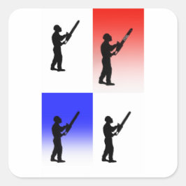 Pegatina Cuadrada Regalo de regalo para cirujanos aboristas