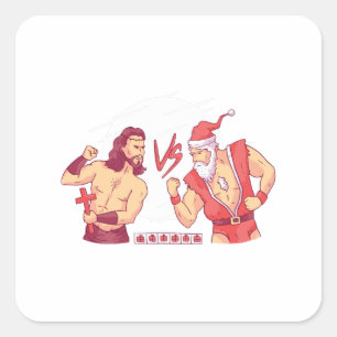 Pegatina Cuadrada Regalo divertido de Navidad para jugadores que ama