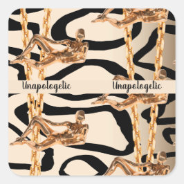 Pegatina Cuadrada Regalo Personalizado para Cumpleaños, Novia, Boda