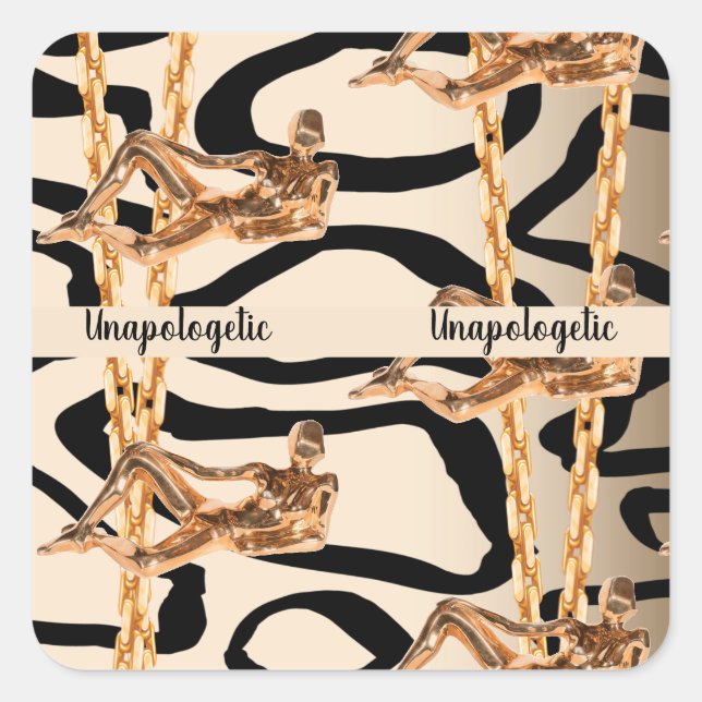 Pegatina Cuadrada Regalo Personalizado para Cumpleaños, Novia, Boda (Anverso)