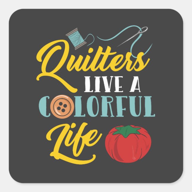 Pegatina Cuadrada Regalos de acera (Anverso)