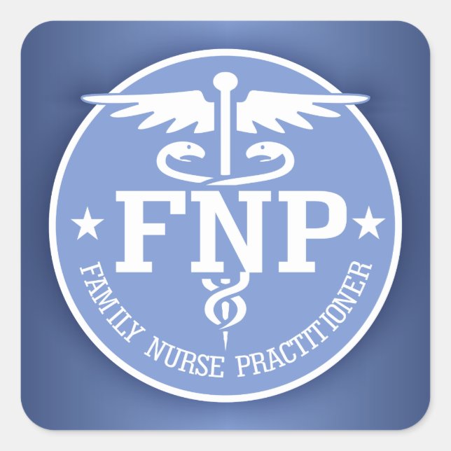 Pegatina Cuadrada Regalos de Caduceus FNP2 (Anverso)