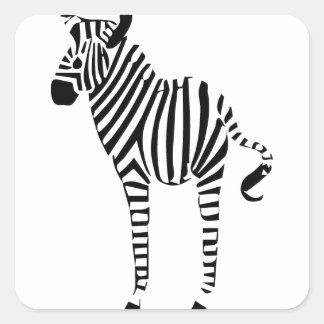 Pegatina Cuadrada Regalos de Zebra Lovers