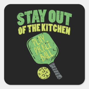 Pegatina Cuadrada Regalos divertidos de pelota de bolas