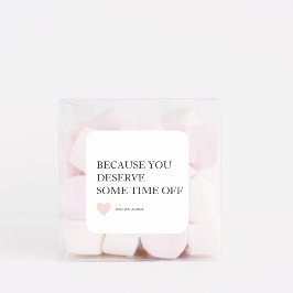 Pegatina Cuadrada Regalos especiales del Día de la Madre Personaliza